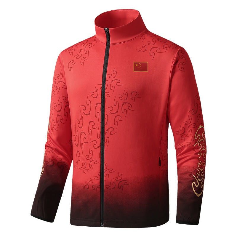 Training Clothing Parent-Child Sportswear Martial Arts Coach Men'S And Women'S Children'S Printed Jacket Coat Printing - Image 2